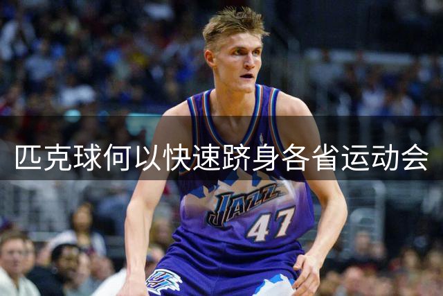 匹克球何以快速跻身各省运动会